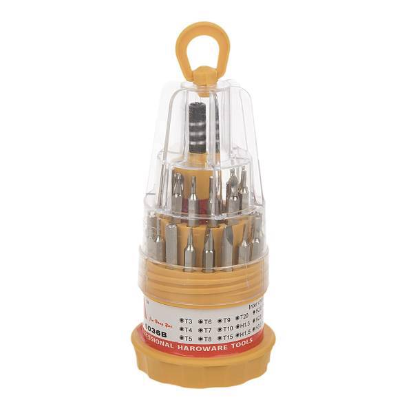 مجموعه 31 عددی سری پیچ گوشتی اچ ان مدل HS-6036B، HN HS-6036B 31 PCS Screwdriver Bit