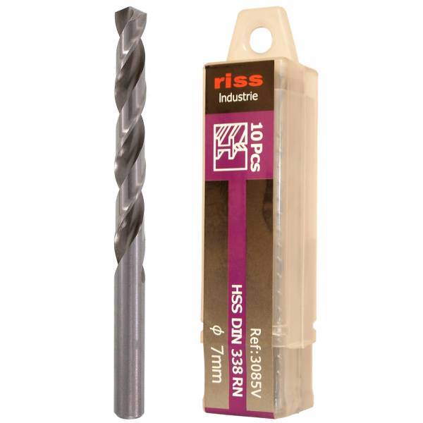 مته فلز ریس مدل 3085V000700 سایز 7 میلی متر بسته 10 عددی، Riss 3085V000700 Drill Bit Size 7mm Pack Of 10