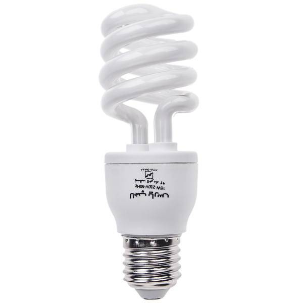 لامپ کم مصرف 15 وات پارس شهاب پایه E27، Pars Shahab 15W Compact Fluorescent Lamp E27