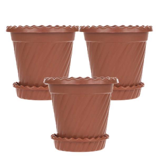 گلدان گلسنگ مدل 215 مجموعه سه عددی، Golesang 215 Plant Pot Pack Of 3