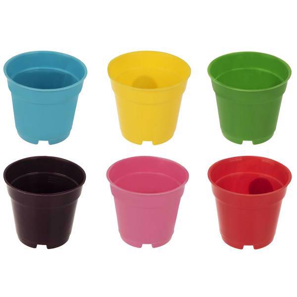 مجموعه 6 عددی گلدان گلباران سبز مدل 08-07 ارتفاع 7.5 سانتی متر، Golbarane Sabz 07-08 Plant Pot Pack Of 6PCS