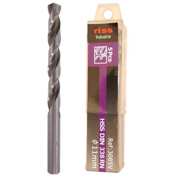 مته فلز ریس مدل 3085V001100 سایز 11 میلی متر بسته 5 عددی، Riss 3085V001100 Drill Bit Size 11mm Pack Of 5