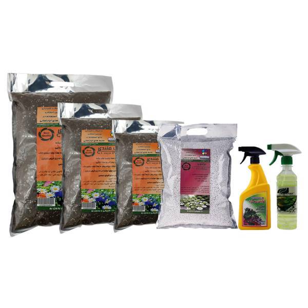 مجموعه خاک ارسطو گلباران سبز، Golbarane sabz Arastoo Soil Fertilizer Pack