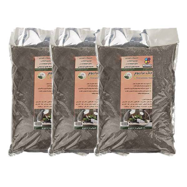 خاک تراریوم 1 کیلوگرمی گلباران سبز بسته سه عددی، Golbarane Sabz Terrarium Soil 1Kg Pack Of 3