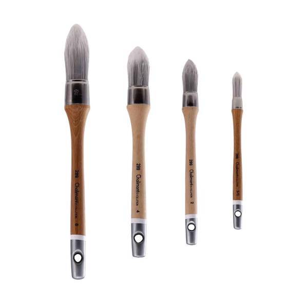 مجموعه قلم موی نقاشی شالیمونت مدل Evolution بسته 4 عددی، Chalimount Evolution Paint Brush Set 4PC