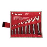 مجموعه 8 عددی آچار دو سر تخت سیلور مدل SLD-103 Silver SLD-103 Open End Wrench Set 8 PCS