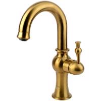 شیر روشویی کسری مدل ناپل طلامات - Kasra mat gold napl basin mixer