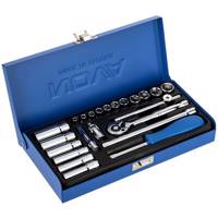 مجموعه 23 عددی سری و آچار بکس نووا مدل NTS 7302 - Nova NTS 7302 Socket Set And Ratchet Wrench 23 PCS