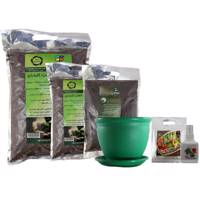 مجموعه خاک تیرداد گلباران سبز Golbaranesabz Tirdad Soil Fertilizer Pack