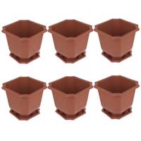 گلدان گل سنگ مدل 435 مجموعه 6 عددی Golesang 435 Plant Pot Pack Of 6