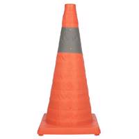 مخروط حلقه دار ترافیکی مدل تاشو 63 سانتی‌متری Foldable Traffic Cone With Ring 63cm