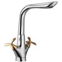 شیر ظرفشویی درخشان مدل آنتیک کروم Derakhshan Antique Kitchen Faucets