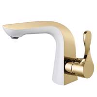 شیر روشویی الپس مدل ALPS طلایی سفید ALPS AP90663 Basin Faucets