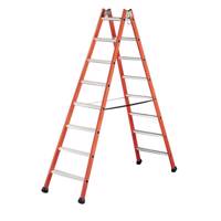 نردبان شانزده پله عایق برق توبسکا کومابی مدل 04255008 - Tubesca Comabi 04255008 Step Ladder 16 Steps