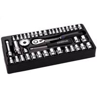 مجموعه 40 عددی آچار بکس نووا مدل NTS-7002 شش گوشه Nova NTS-7002 40 Pieces Socket Set 6Pt