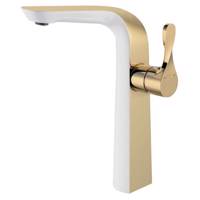 شیر روشویی پایه بلند الپس مدل ALPS طلایی سفید - ALPS AP90663-A Tall Basin Faucets