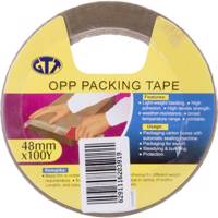 چسب نواری جی تی تی مدل 208631 مخصوص بسته بندی با پهنای 48 میلی‌متر GTT 208631 Industrial Glue OPP Packing Tape 48mm