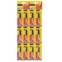 چسب قطره ای اوهو مدل Super Glue حجم 3 گرم بسته 12 عددی Uhu Super Glue Adhesive 3g Pack of 12