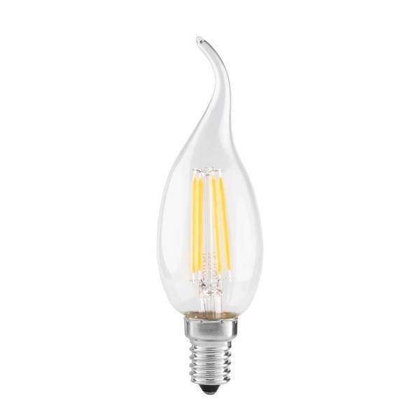 لامپ ال ای دی فیلامنت 4 وات دلتا مدل اشکی پایه E14، Delta 4W LED Filament Candle Lamp E14