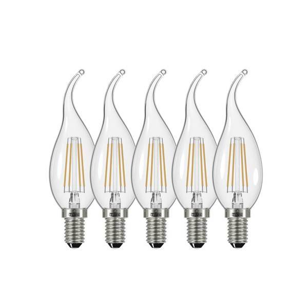 لامپ فیلامنتی 4 وات تی لایت مدل 804 پایه E14 بسته 5 عددی، T LIGHT filament 804 LED Lamp E14 5 PCS