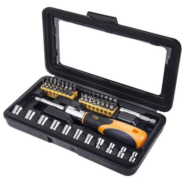 مجموعه 46 عددی سری پیچ گوشتی و آچار سدی مدل SDY-90287، Sedy SDY-90287 46 PCS Ratchet Screwdriver Bit And Socket Set