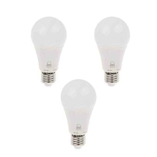 لامپ ال ای دی 10 وات بروکس پایه E27 بسته 3 عددی، Burux LED Lamp 10W