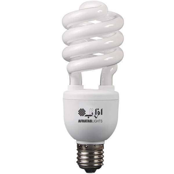 لامپ کم مصرف 25 وات افراتاب مدل 25HSP/E27، Afratab 25HSP/E27 25W Compact Fluorescent Lamp