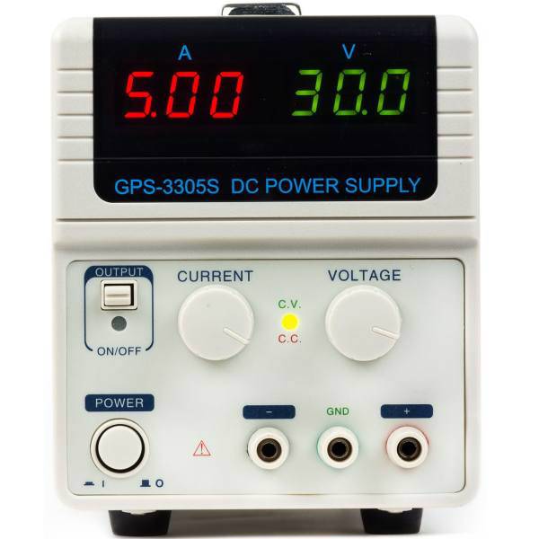 منبع تغذیه GPS Ltd مدل GPS-3305S 30 ولت 5 آمپر تک کانال، Linear DC Power Supply GPS Ltd model GPS-3305S 30Volt-5Amp Single Channel