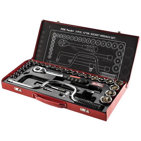 مجموعه 31 عددی سری و آچار بکس فاکس، Fox Hex Socket Wrench Set 31 PCS