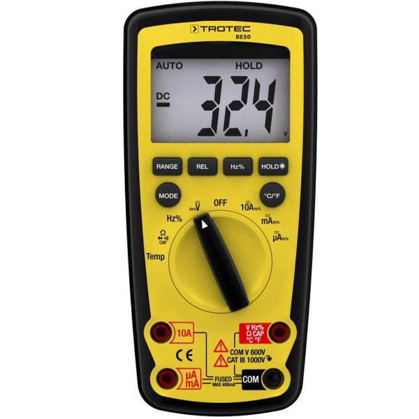 مولتی متر تروتک مدل BE50، Trotec BE50 Multimeter