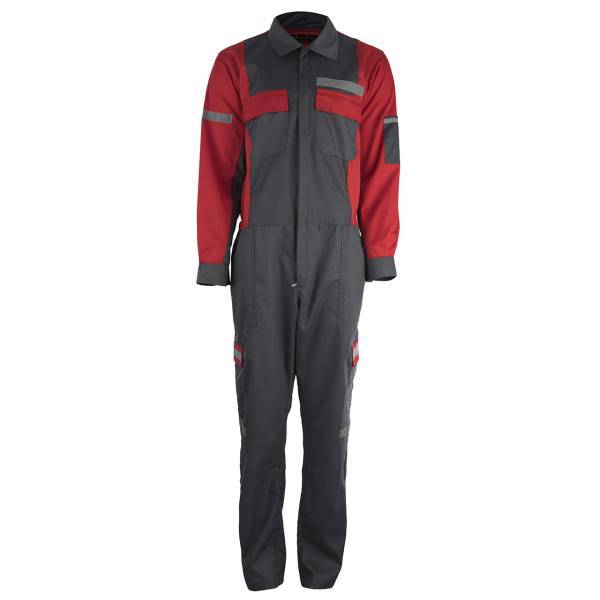 لباس یکسره خادم مدل طوسی قرمز، Khadem Grey Red Overall Clothes