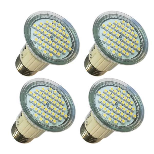 لامپ هالوژن ال ای دی ری لایت مدل 48LED E27 بسته 4 عددی