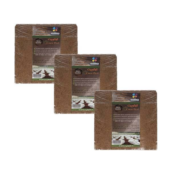 کوکو پیت 40 لیتری گلباران سبز بسته سه عددی، Golbarane Sabz Coco Peat 40 L Fertilizer Pack Of 3