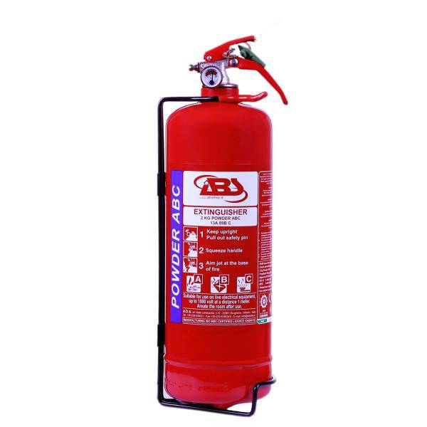 کپسول آتش نشانی ABS دو کیلوگرمی، ABS 2 Kg Fire Extinguisher With Material Stand