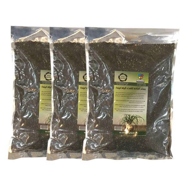 بستر آماده کشت گیاه لیندا 4 کیلوگرمی گلباران سبز بسته سه عددی، Golbarane Sabz Bastare Kesht Linda 4 Kg Fertilizer Pack Of 3