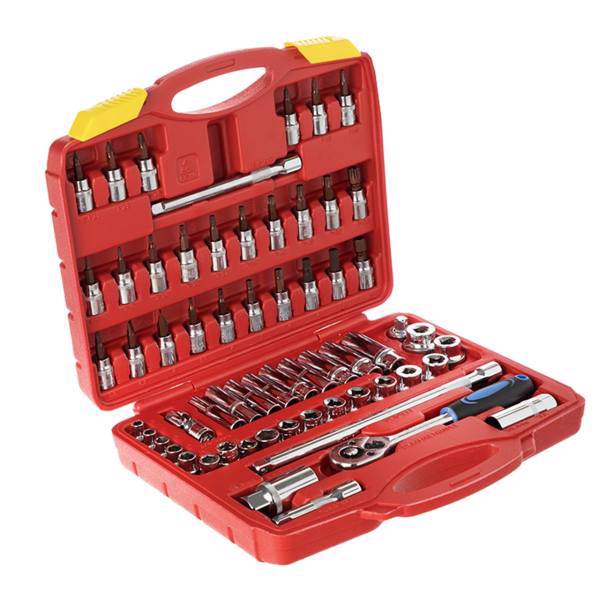 مجموعه 61 عددی آچار و سری بکس و پیچ گوشتی اسرانوی مدل SR-1019، SRUNV SR-1019 Ratchet Wrench And Sockets And Screwdriver Set 61PCS