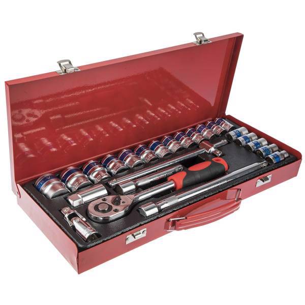 مجموعه 24 عددی آچار و سری بکس ساتاگود مدل G-10038، Satagood G-10038 Ratchet Wrench And Sockets Set 24PCS