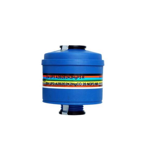 فیلتر شیمیایی ماسک تنفسی اسپاسیونی مدل A2B2E2K2HgCO 20 NOP3 NR204 UP3، spasciani chemical filter - A2B2E2K2HgCO 20 NOP3 NR204 UP3 Models