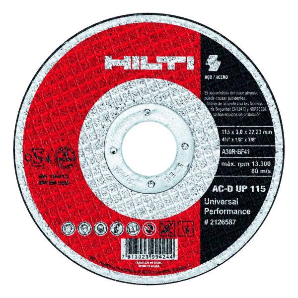 صفحه برش فلز هیلتی مدل AC-D 180 UP مجموعه 5 عددی، Hilti AC-D 180 UP Steel Cutting Disc 5 Pcs