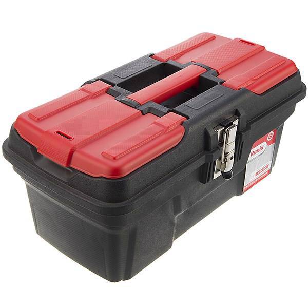 جعبه ابزار 16 اینچی رونیکس با چفت‌های فلزی مدل RH-9130، Ronix 16 inch Tool Box With Metal Lock RH-9130