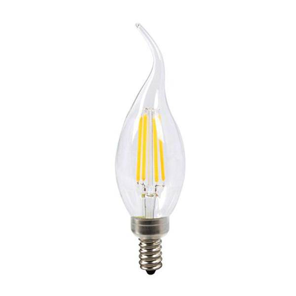 لامپ شمعی فیلامنت 4 وات نور نیرو مدل اشکی C35، Noor Niroo 4W LED Filament Lamp E14