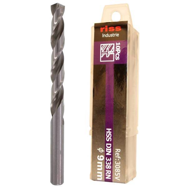 مته فلز ریس مدل 3085V000900 سایز 9 میلی متر بسته 10 عددی، Riss 3085V000900 Drill Bit Size 9mm Pack Of 10