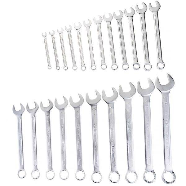 مجموعه 22 عددی آچار یکسرتخت-یکسررینگ توسن مدل T101-S22، Tosan T101-S22 22Pcs Combination Wrench Set