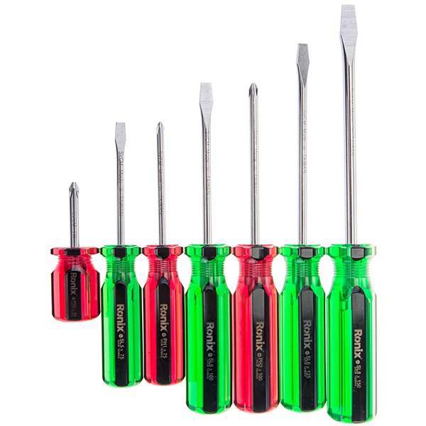 مجموعه 7 عددی پیچ گوشتی رونیکس مدل RH-2701، Ronix RH-2701 7Pcs Screwdriver Set