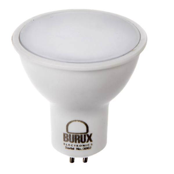 لامپ ال ای دی 7 وات بروکس مدل BRX007M16G52AXX-SMIC پایه GU5.3، Burux BRX007M16G5A2XX-SMIC 7W LED Lamp GU5.3