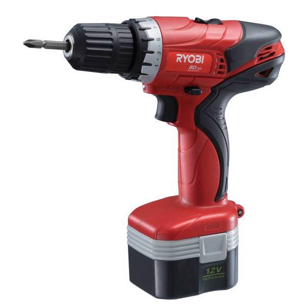 دریل پیچ گوشتی شارژی ریوبی مدل BD122، Ryobi BD122 Cordless Drill Driver