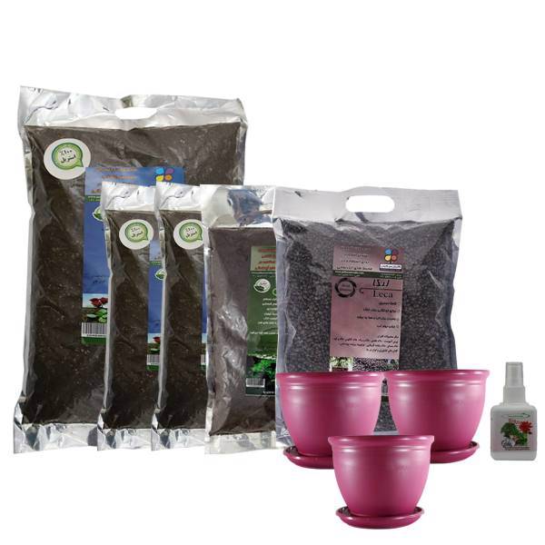 مجموعه خاک ثمره گلباران سبز، Golbaranesabz Samareh Soil Fertilizer Pack