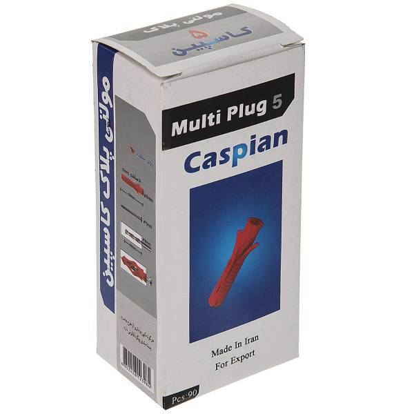 مولتی رولپلاک 5 سانتی متری کاسپین بسته 90 عددی، Caspian 5Cm Multi Rawlplug 90 PCS