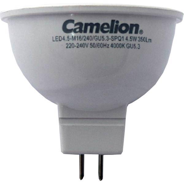 لامپ ال ای دی 4.5 وات کملیون مدل LED4.5-M16/GU5.3، Camelion LED4.5-M16/GU5.3-SPQ1 LED Lamp