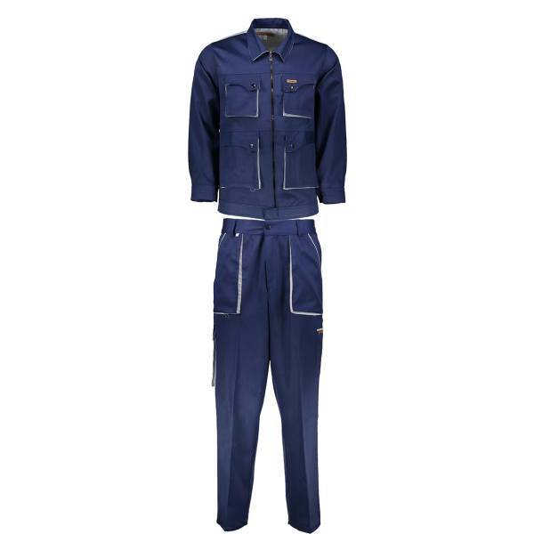 کاپشن و شلوار مهندسی تیک مک مدل طوسی سرمه ای، Tekmak Gray Dark Blue Engineer Clothes